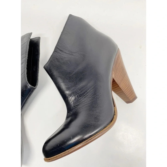 DMSX Donald J Pliner Black Leather Ankle Boots - Picture 5 of 10